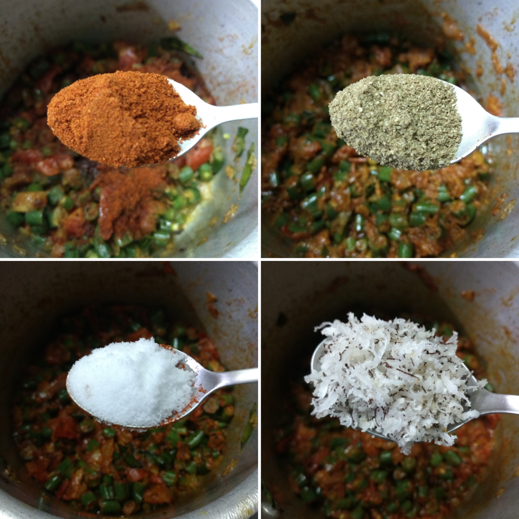 beans masala curry recipe step 3