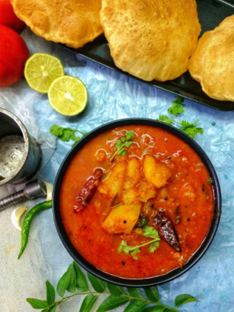 aloo tomato curry andhra style