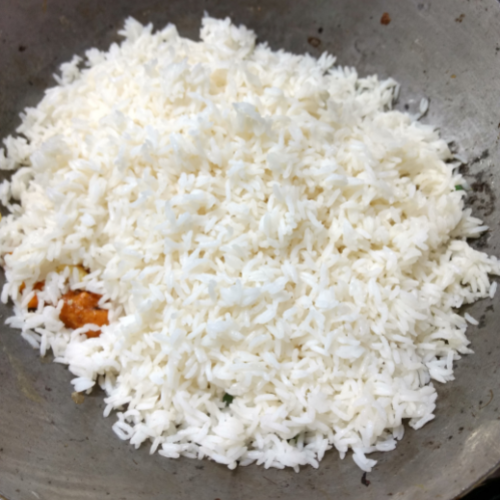 street style chicken fried rice recipe step 10