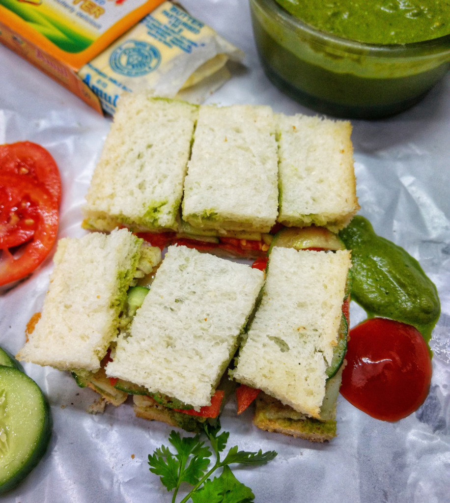 Street style Veg Sandwich Recipe
