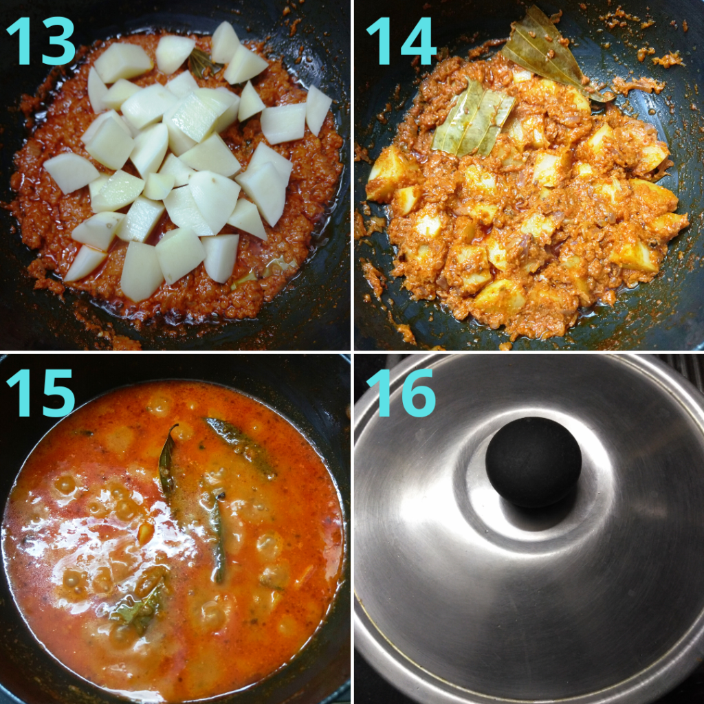 potato capsicum masala curry step 4