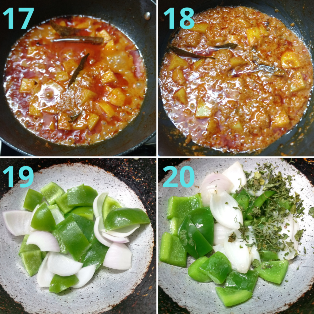 potato capsicum masala curry step 5
