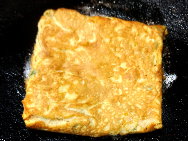 bun omelette recipe step 8