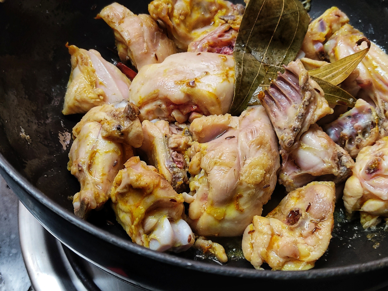chicken pulao recipe step 17
