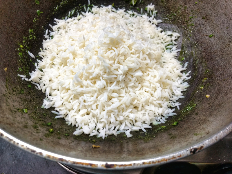 coriander rice recipe step 9