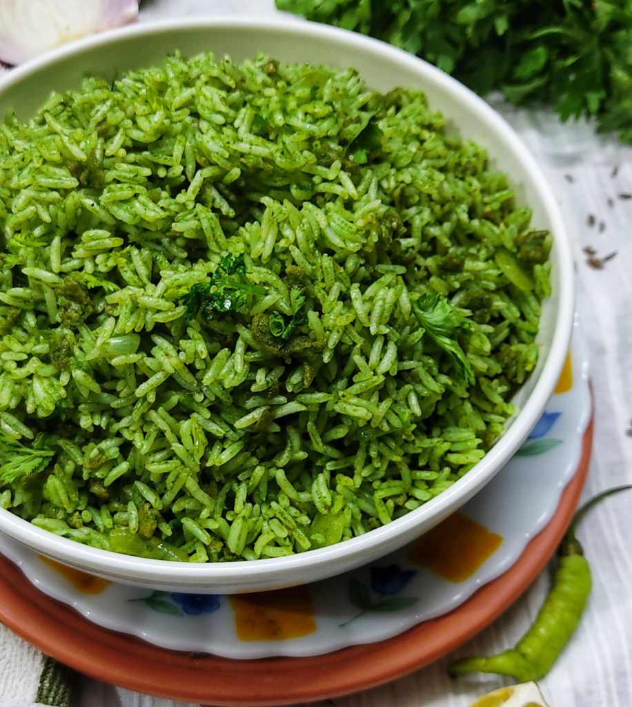 coriander soya fried rice