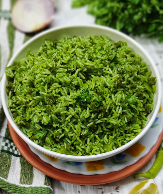Coriander Rice Recipe | Coriander Soya Fried Rice