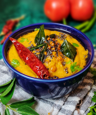 Tomato Kothimeera Pachadi for Rice | Tomato Coriander Chutney