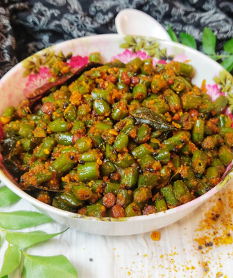 Beans Masala Fry | Andhra style Beans Vepudu